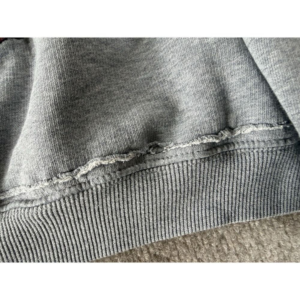 Vintage Looney Tunes Crewneck Sweatshirt XL‎ Crop Embroidered 90s Gray - Picture 10 of 10